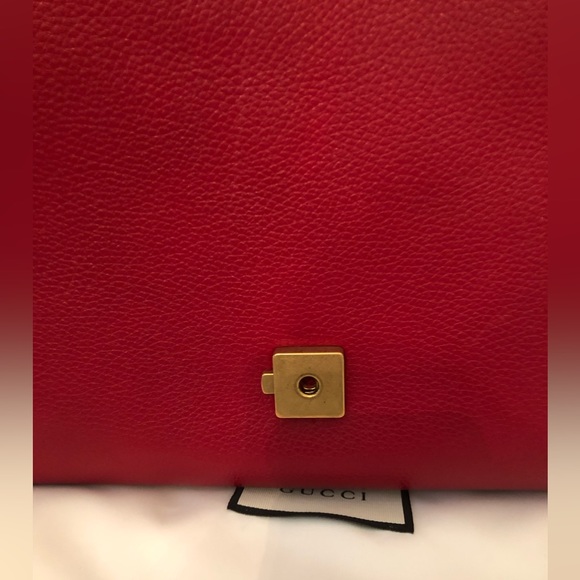 SOLD GUCCI Calfskin GG Marmont Top Handle Bag and Optional Shoulder Strap - Picture 14 of 17